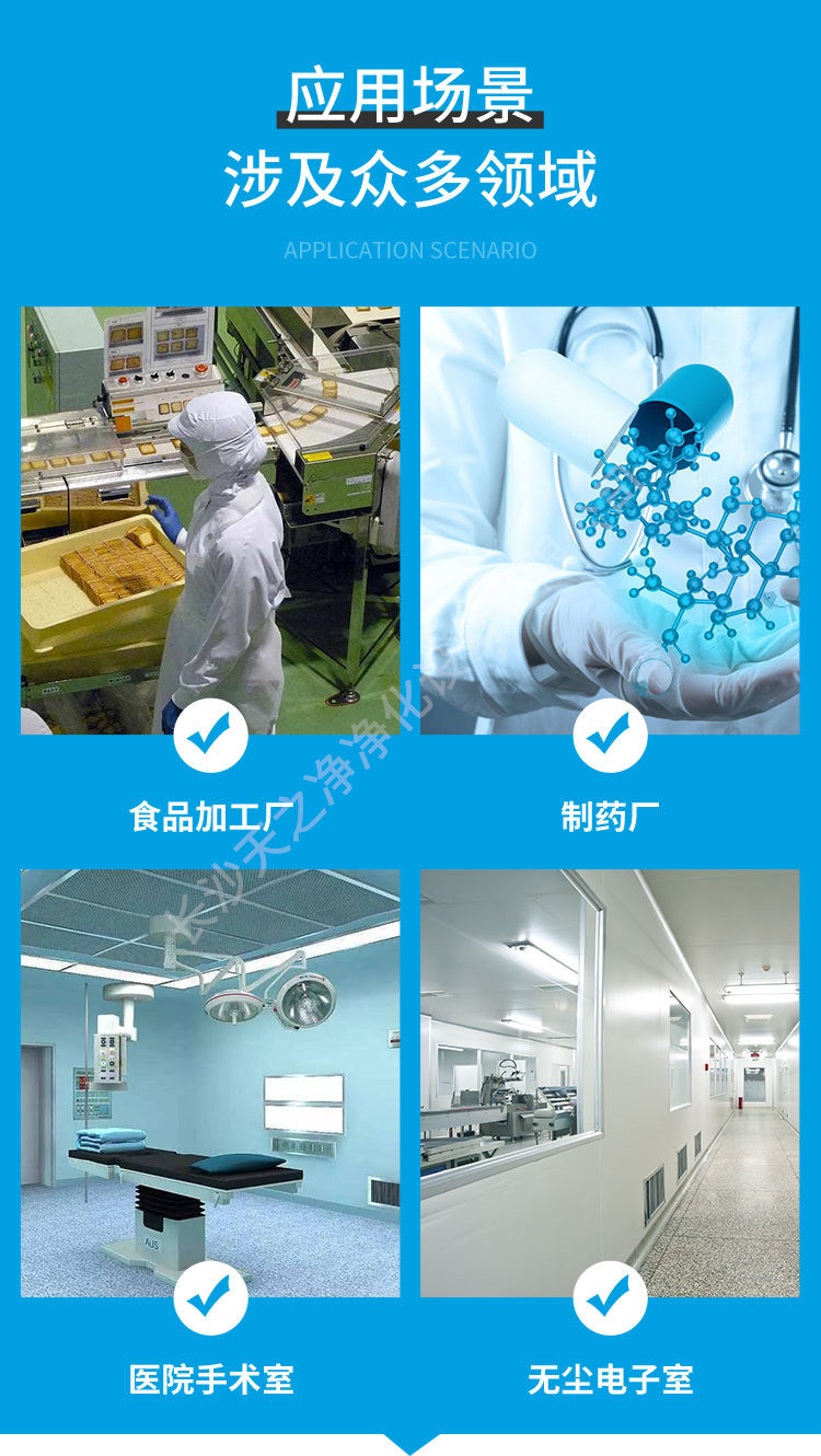 平板净化灯应用场景